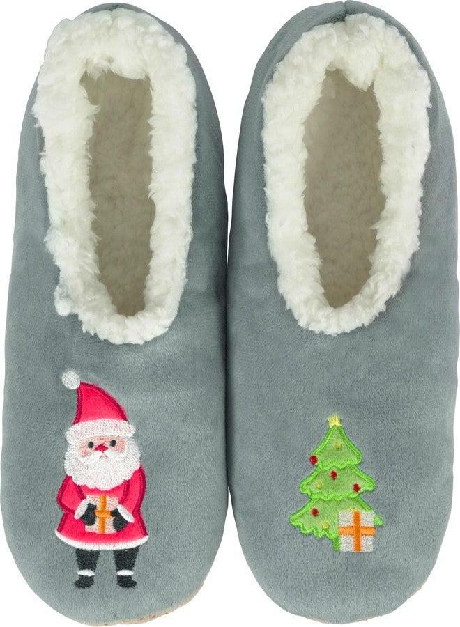 BenSorts Slippers for Women Cozy Socks House Fuzzy Slippers Gift Christmas Tree Size 7 8 8.5 - Image 1